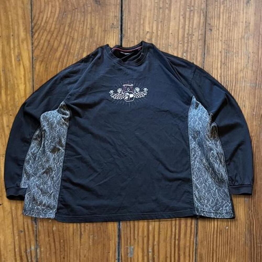 No-boundaries Men's Black and Grey Shirt